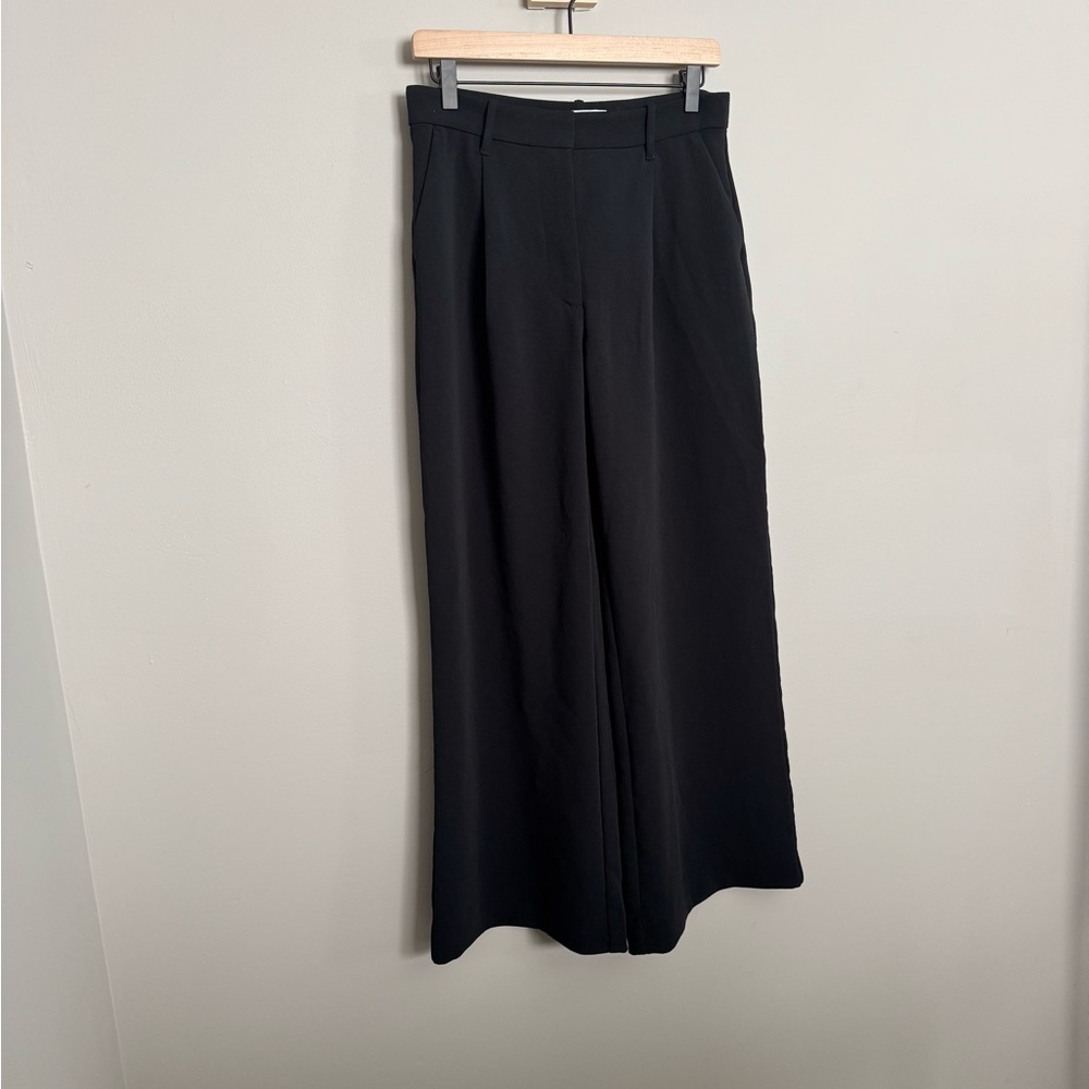 Abercrombie & Fitch Black Wide-Leg Pants
